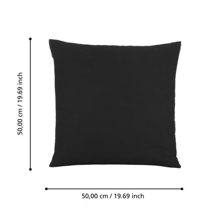 Eglo 420024 - Dekorativni jastuk ILES 50x50 cm crne boje