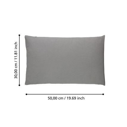 Eglo 420027 - Dekorativni jastuk ILES 30x50 cm sivi