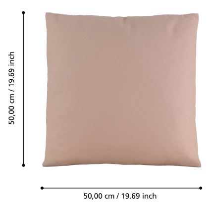 Eglo 420035 - Dekorativni jastuk ILES 50x50 cm ružičaste boje
