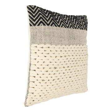 Eglo 420049 - Dekorativni jastuk CHEVERY 50x50 cm krem/crna