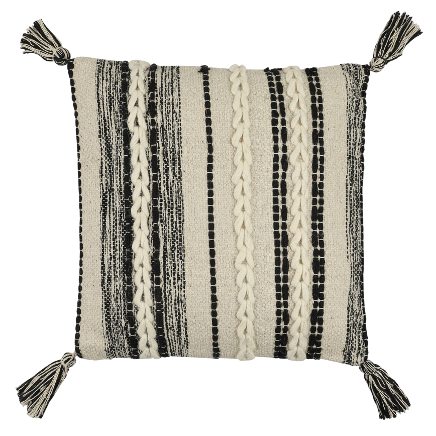 Eglo 420055 - Dekorativni jastuk CHEVERY 45x45 cm krem/crna