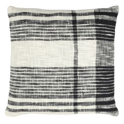 Eglo 420061 - Dekorativni jastuk CHEVERY 45x45 cm krem/crna
