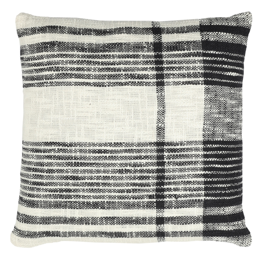 Eglo 420061 - Dekorativni jastuk CHEVERY 45x45 cm krem/crna