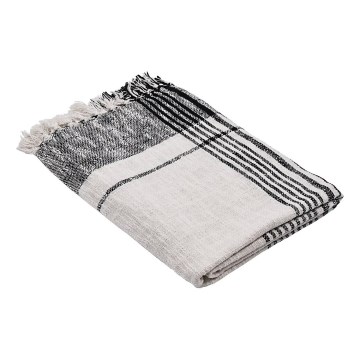 Eglo 420063 - Prekrivač za krevet CHEVERY 170x130 cm bijelo/sivi