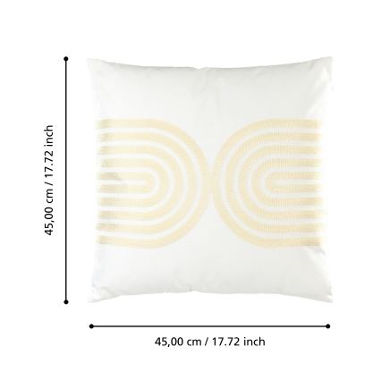 Eglo 420238 - Dekorativni jastuk BERHALA 45x45 cm bijela/bež