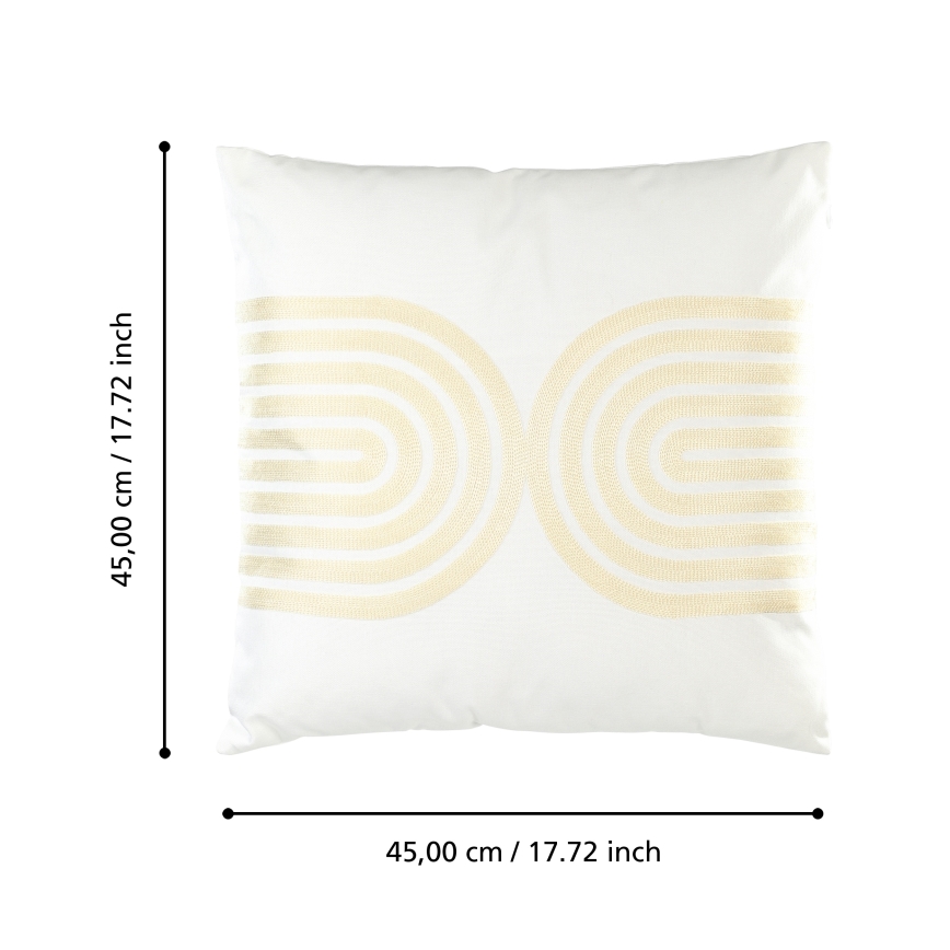 Eglo 420238 - Dekorativni jastuk BERHALA 45x45 cm bijela/bež
