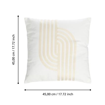 Eglo 420241 - Ukrasni jastuk BERHALA 45x45 cm bijeli/bež