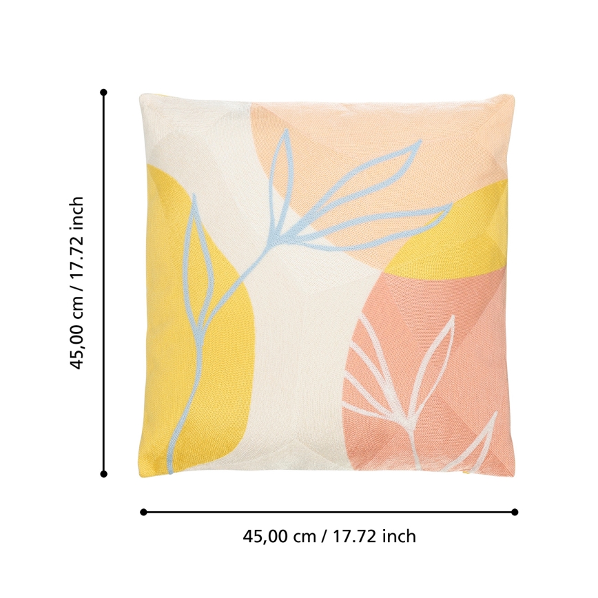 Eglo 420243 - Dekorativni jastuk BERHALA 45x45 cm, šarenih boja