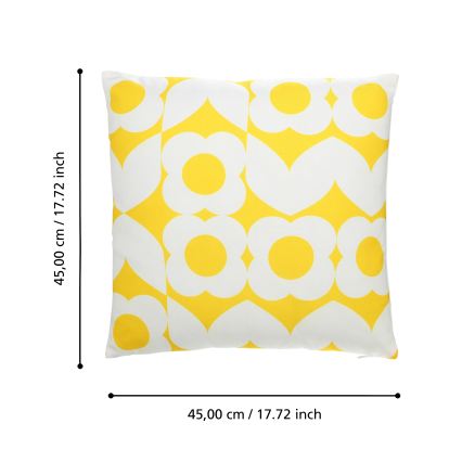Eglo 420245 - Dekorativni jastuk TSUNAN 45x45 cm žuti