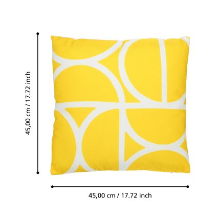 Eglo 420248 - Dekorativni jastuk TSUNAN 45x45 cm žuti