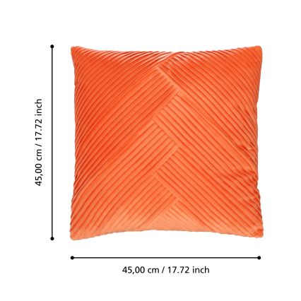 Eglo 420264 - Dekorativni jastuk SHOURA 45x45 cm narančasti