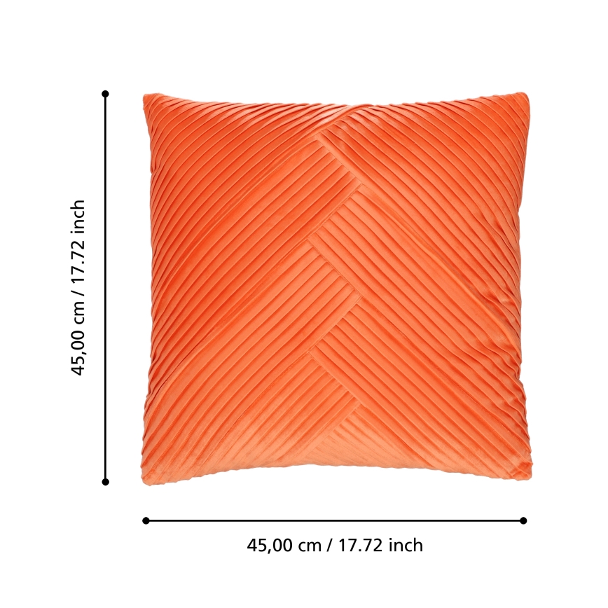 Eglo 420264 - Dekorativni jastuk SHOURA 45x45 cm narančasti