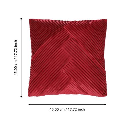 Eglo 420265 - Dekorativni jastuk SHOURA 45x45 cm crveni