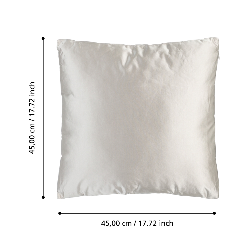 Eglo 420273 - Dekorativni jastuk KYONAN 45x45 cm siva