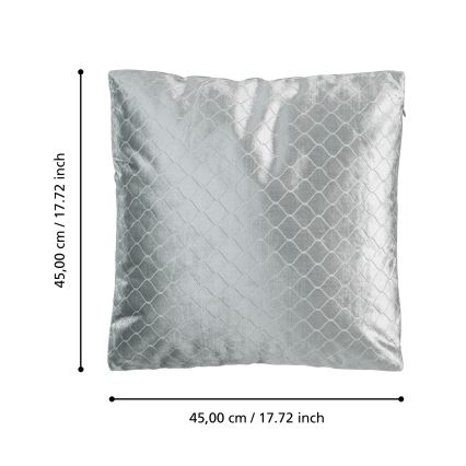 Eglo 420283 - Dekorativni jastuk SINGU 45x45 cm siva