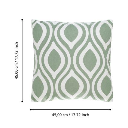 Eglo 420294 - Dekorativni jastuk CHEVERY 45x45 cm zeleni
