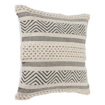 Eglo 420304 - Dekorativni jastuk MELUT 45x45 cm krem/crna