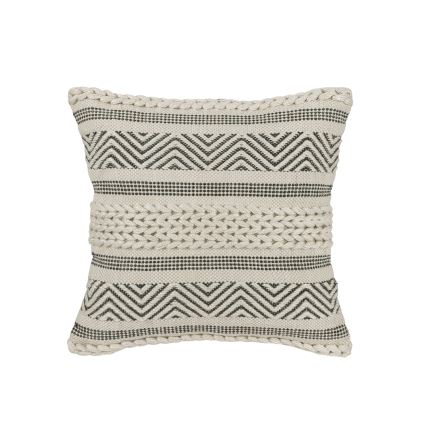 Eglo 420304 - Dekorativni jastuk MELUT 45x45 cm krem/crna