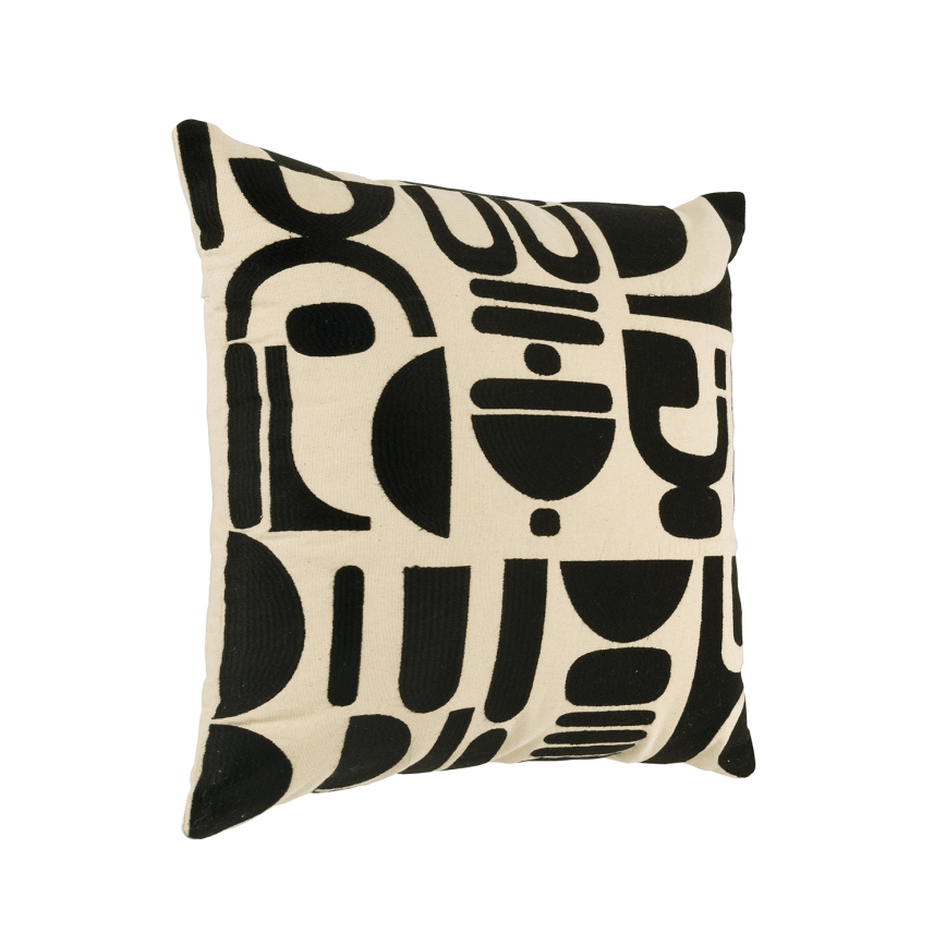 Eglo 420307 - Dekorativni jastuk CHEVERY 45x45 cm krem/crna