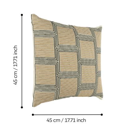 Eglo 420308 - Dekorativni jastuk CHEVERY 45x45 cm smeđi