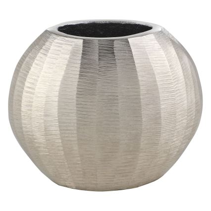 Eglo - Metalna vaza 13x15 cm srebrna