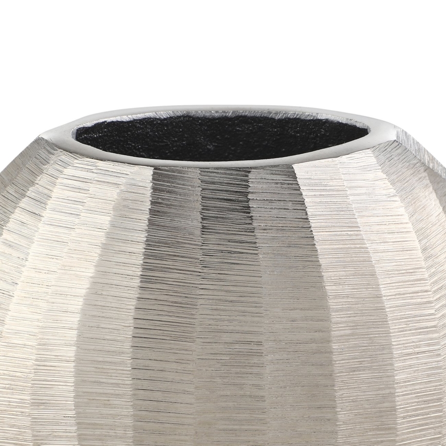 Eglo - Metalna vaza 13x15 cm srebrna
