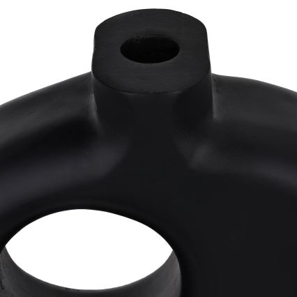 Eglo - Drvena vaza 18x25,5 cm crna
