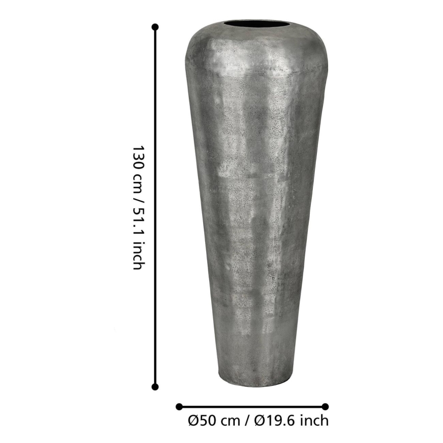 Eglo 421335 - Metalna vaza MIYAZAKI 130x50 cm siva