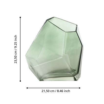 Eglo 421348 - Staklena vaza CLONONY 23,5x15x21,5 cm zelena