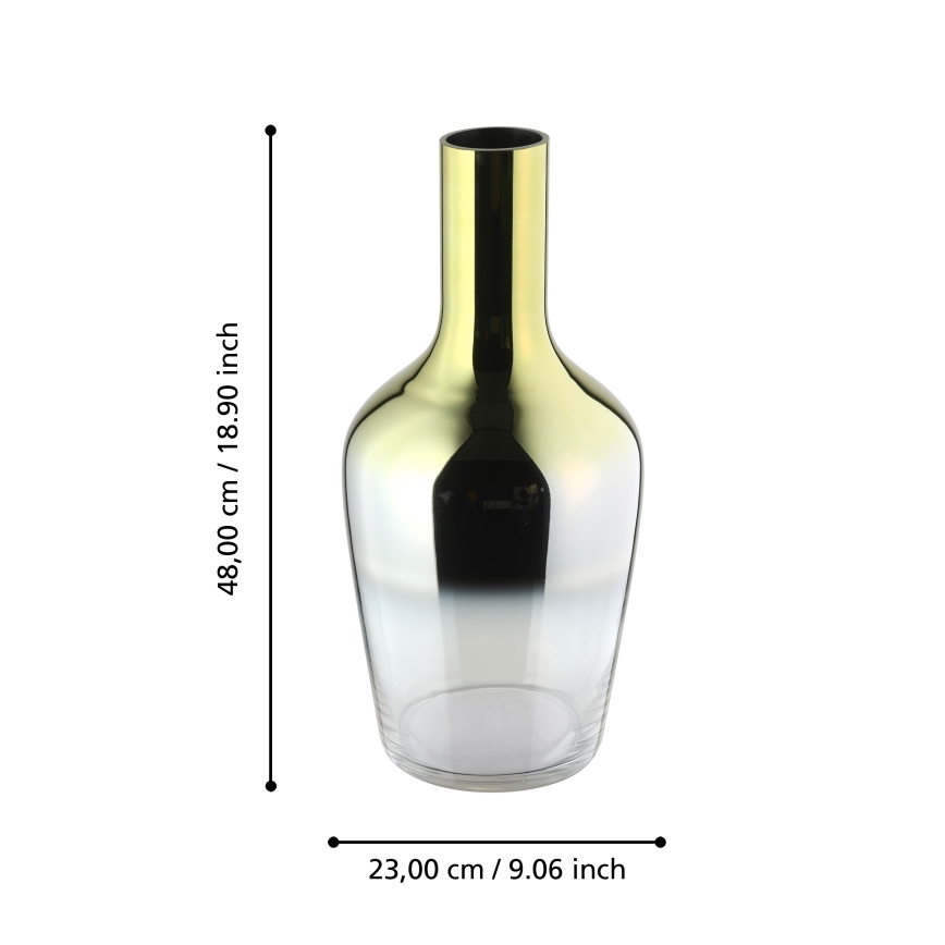Eglo 421372 - Staklena vaza SAMUNTAI 48x23 cm zlatna