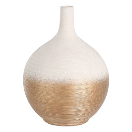 Eglo - Keramička vaza 22x16 cm bijela/zlatna
