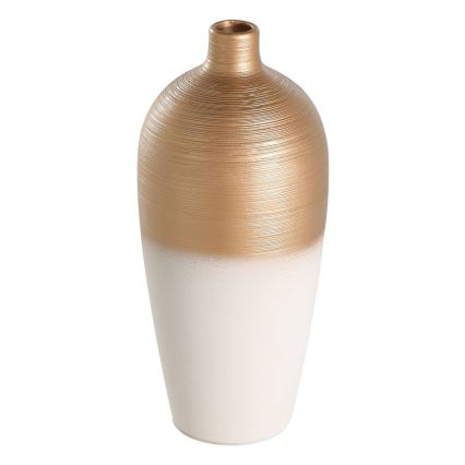 Eglo - Keramička vaza 28x15 cm bijela/zlatna