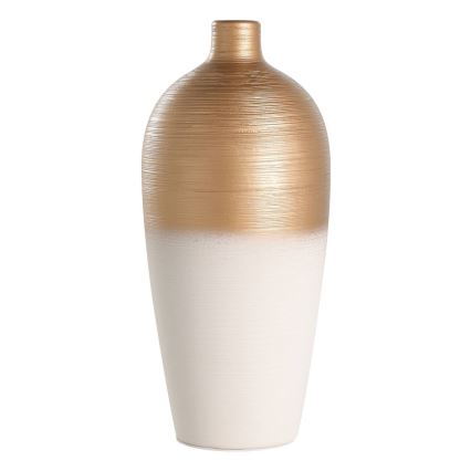 Eglo - Keramička vaza 28x15 cm bijela/zlatna