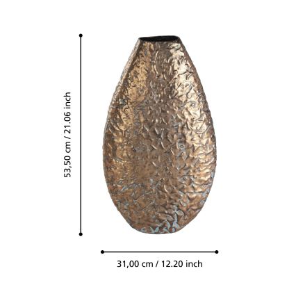 Eglo 421635 - Metalna vaza LENGGENG 53,5x31 cm brončana