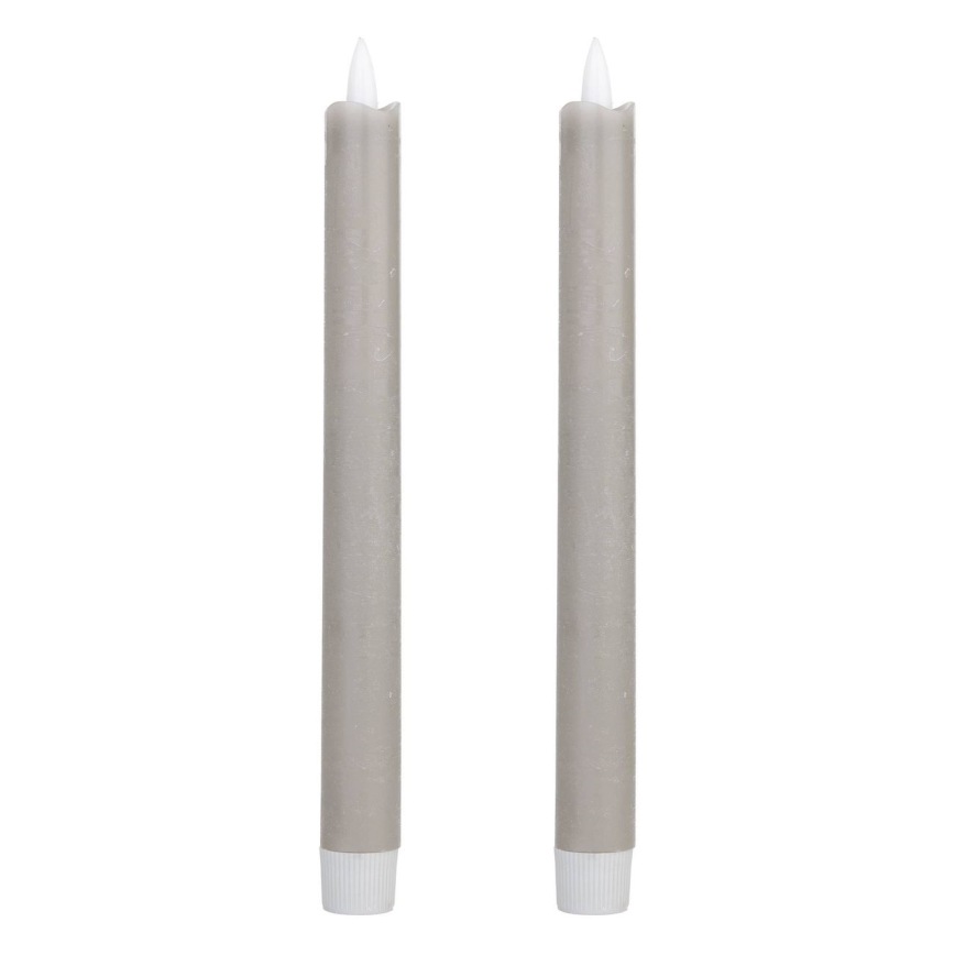 Eglo - SET 2x LED Svijeća LED/1xAAA 24,5 cm siva