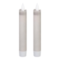 Eglo 422223 - SET 2x LED Svijeća ANTANABE LED/1xAAA 15 cm siva