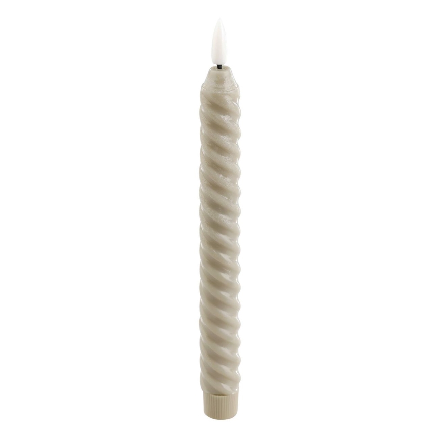 Eglo - SET 2x LED Svijeća LED/1xAAA 24,5 cm bež