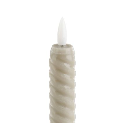 Eglo - SET 2x LED Svijeća LED/1xAAA 15 cm bež