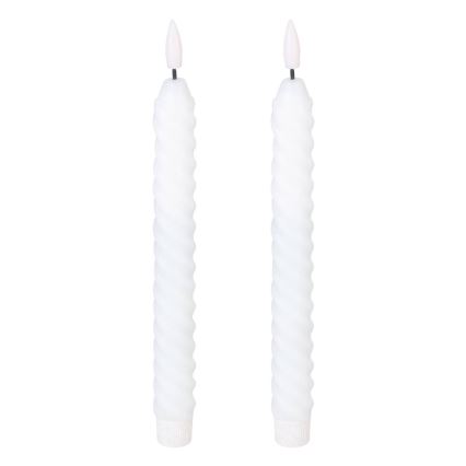 Eglo - SET 2x LED Svijeća LED/1xAAA 25 cm bijela