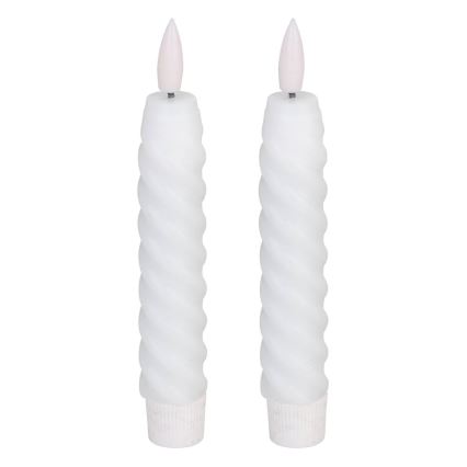 Eglo - SET 2x LED Svijeća LED/1xAAA 15 cm bijela