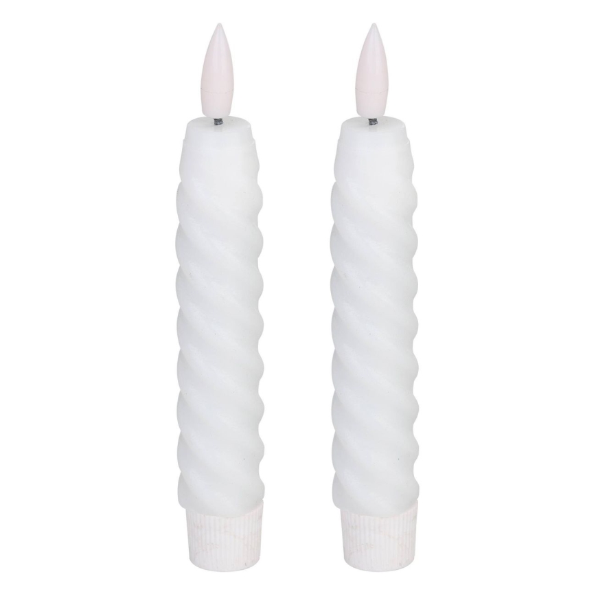 Eglo - SET 2x LED Svijeća LED/1xAAA 15 cm bijela