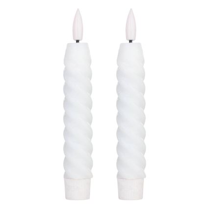 Eglo - SET 2x LED Svijeća LED/1xAAA 15 cm bijela
