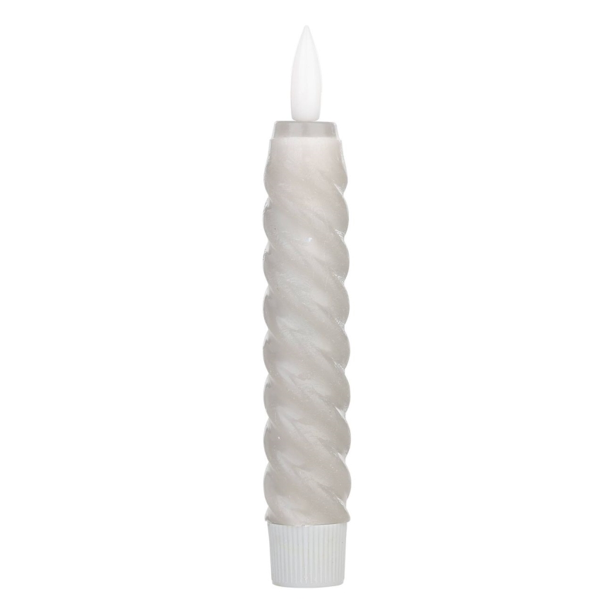 Eglo - SET 2x LED Svijeća LED/1xAAA 15 cm siva