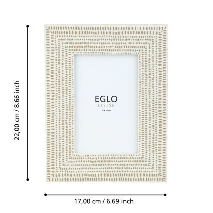 Eglo - Okvir za slike 10x15 cm krem