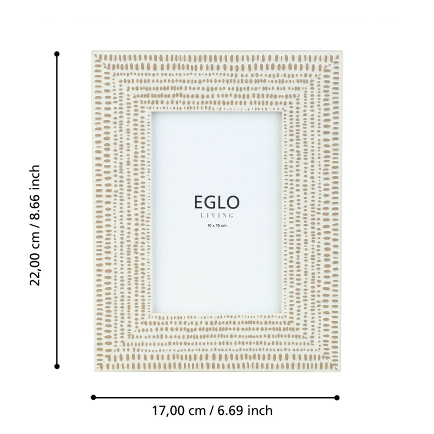 Eglo - Okvir za slike 10x15 cm krem
