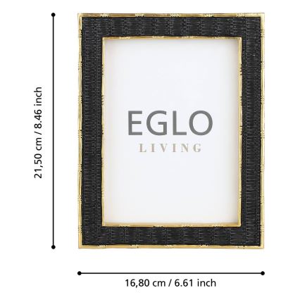 Eglo - Okvir za slike 13x18 cm crna/zlatna