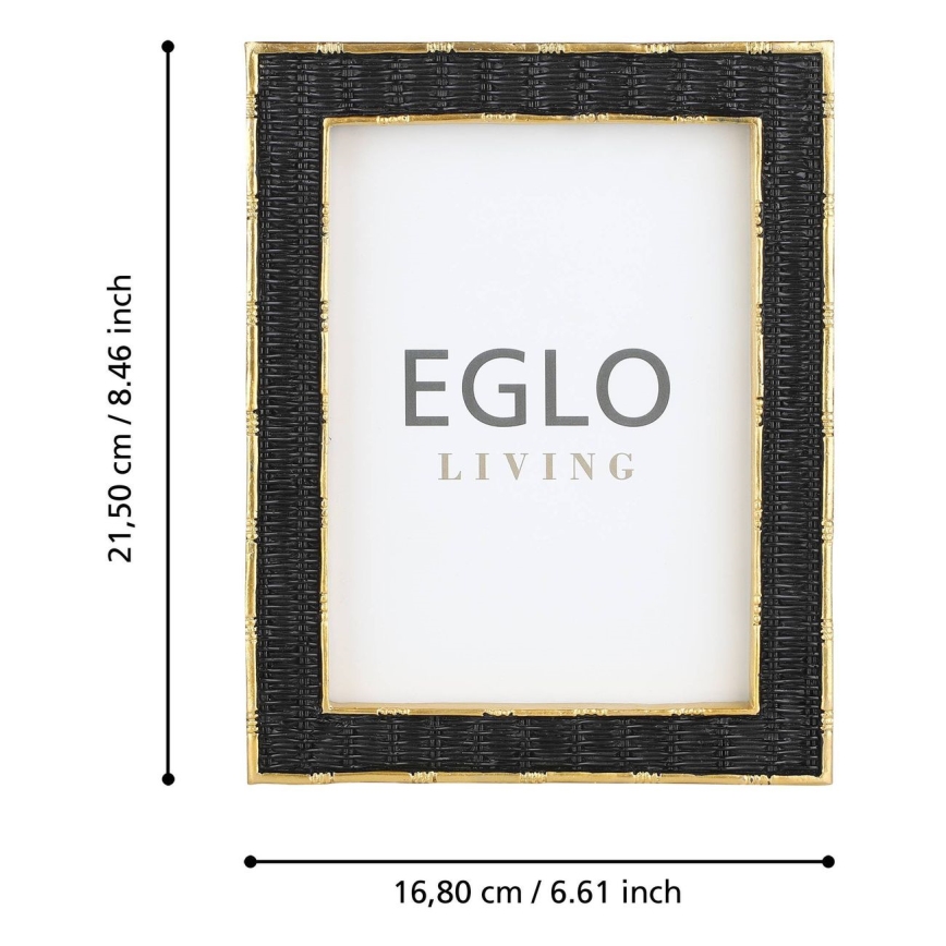 Eglo - Okvir za slike 13x18 cm crna/zlatna