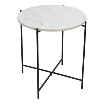Eglo 424001 - Bočni stolić TOWADA 44 cm dekor mramor/crna