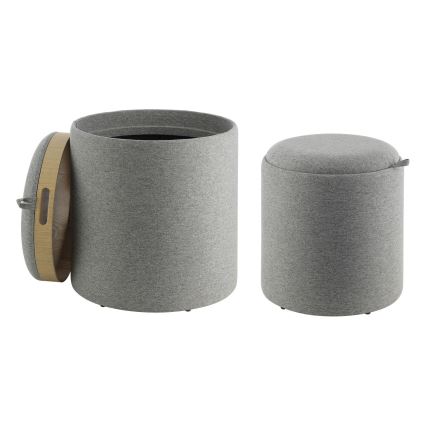 Eglo - SET 2x Tabure pr. 34,5/39 cm siva