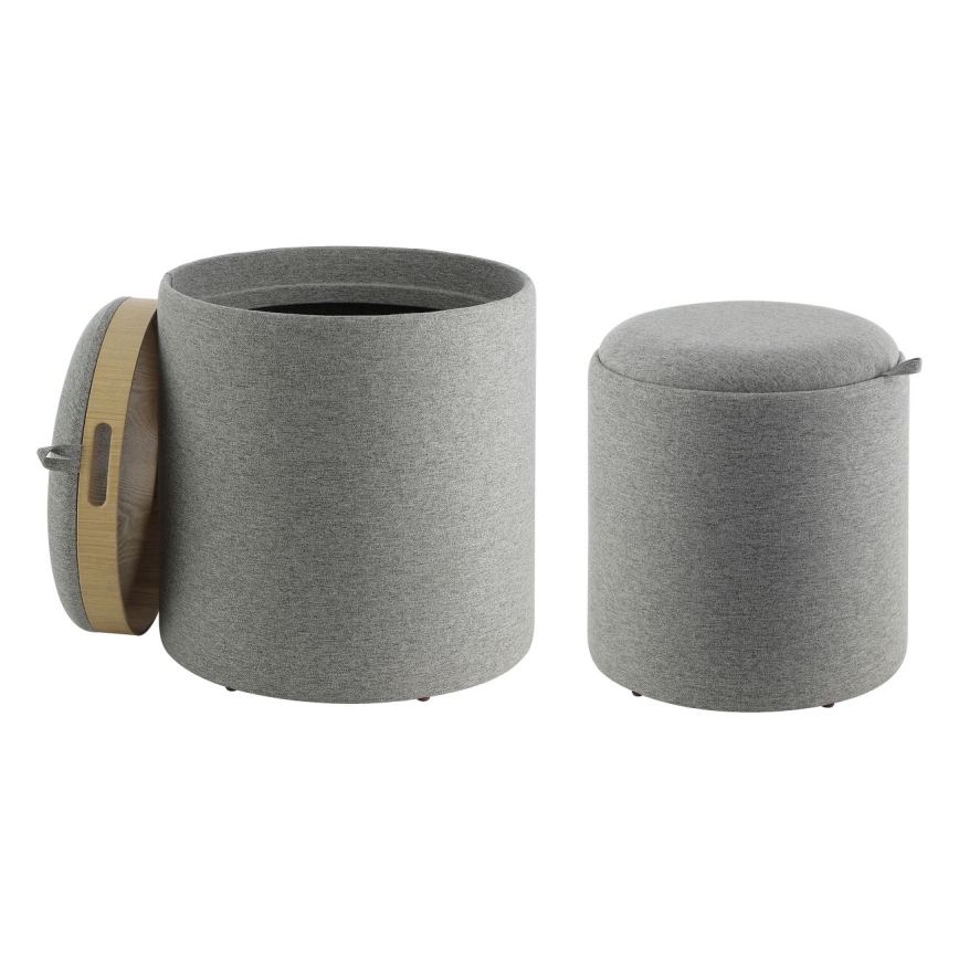 Eglo - SET 2x Tabure pr. 34,5/39 cm siva